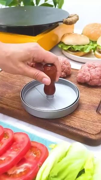 Molde prensa para hamburguesa